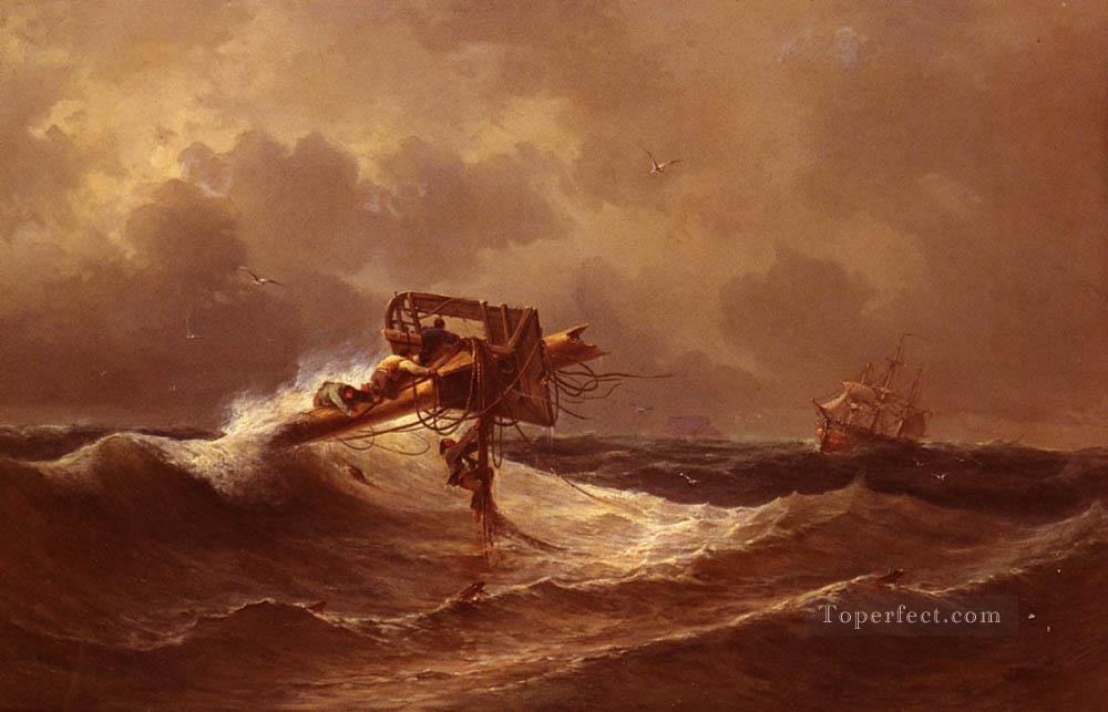 Aivasovsky Ivan Constantinovich The Rescue seascape boat Ivan Aivazovsky Oil Paintings